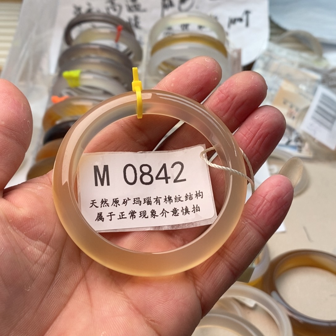 玛瑙/玉髓手镯未镶嵌55.5