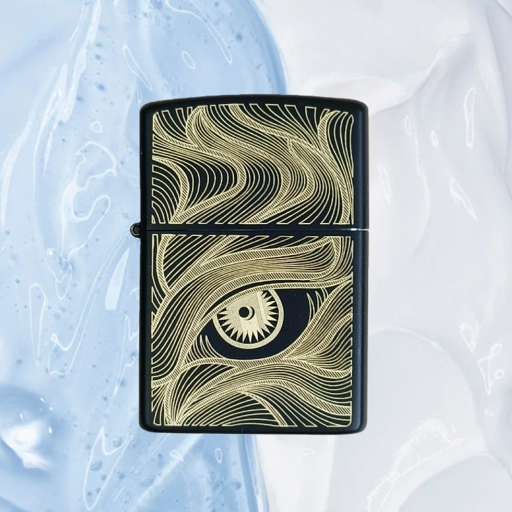 ZORRO佐罗秋水含情黑煤油防风打火机男士送男友达人e17399无油