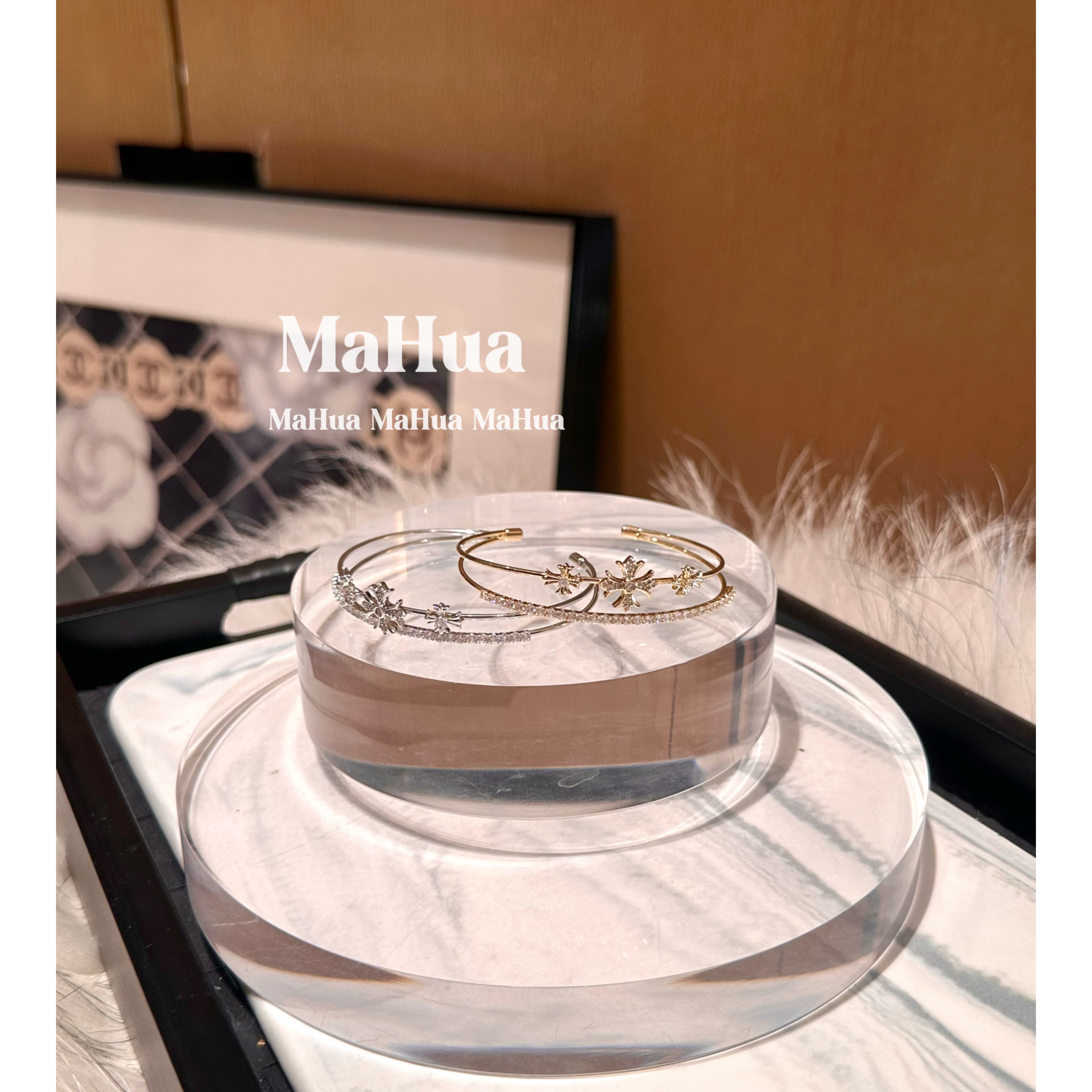 铜合金合成锆石手镯 P1600 手镯