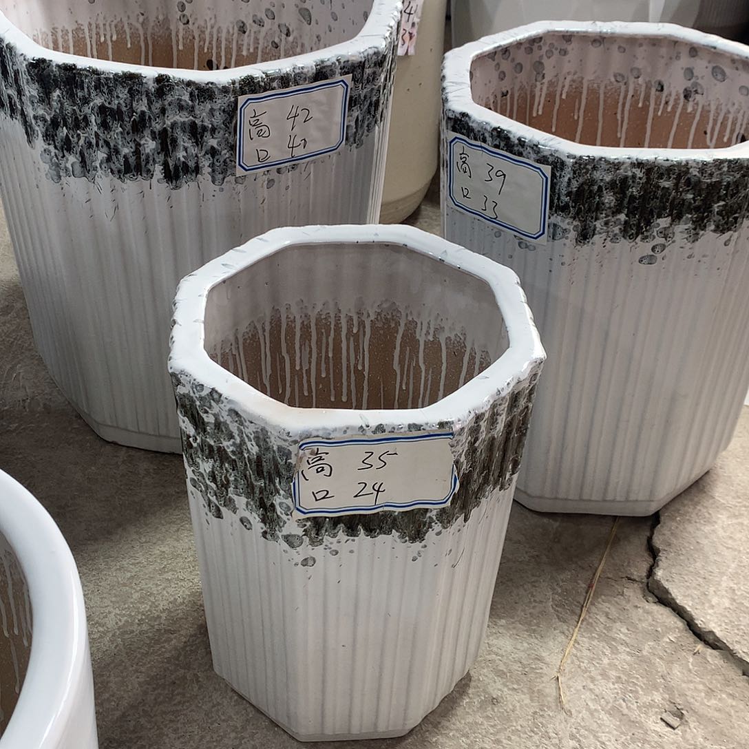 高温陶瓷花盆微瑕