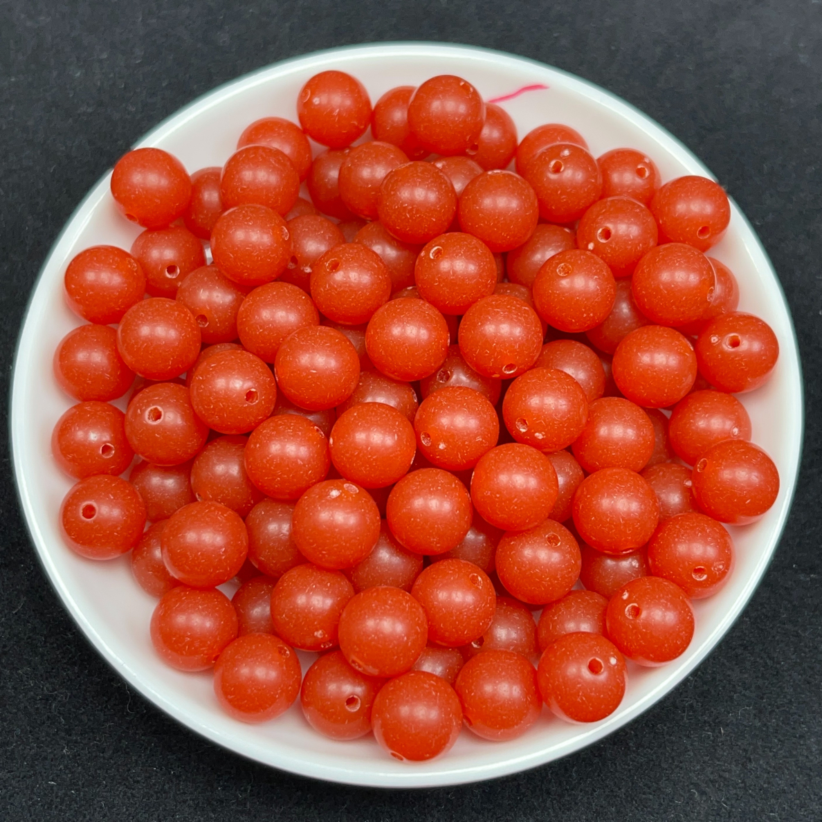 红皮老蜡磨砂款圆珠N1105卡20mm1颗