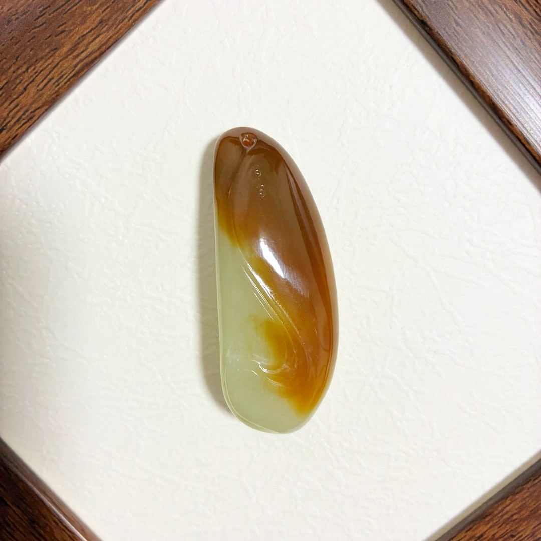 天然和田玉新疆糖白随形平安牌风生水起精致百搭颈饰挂件男女同款