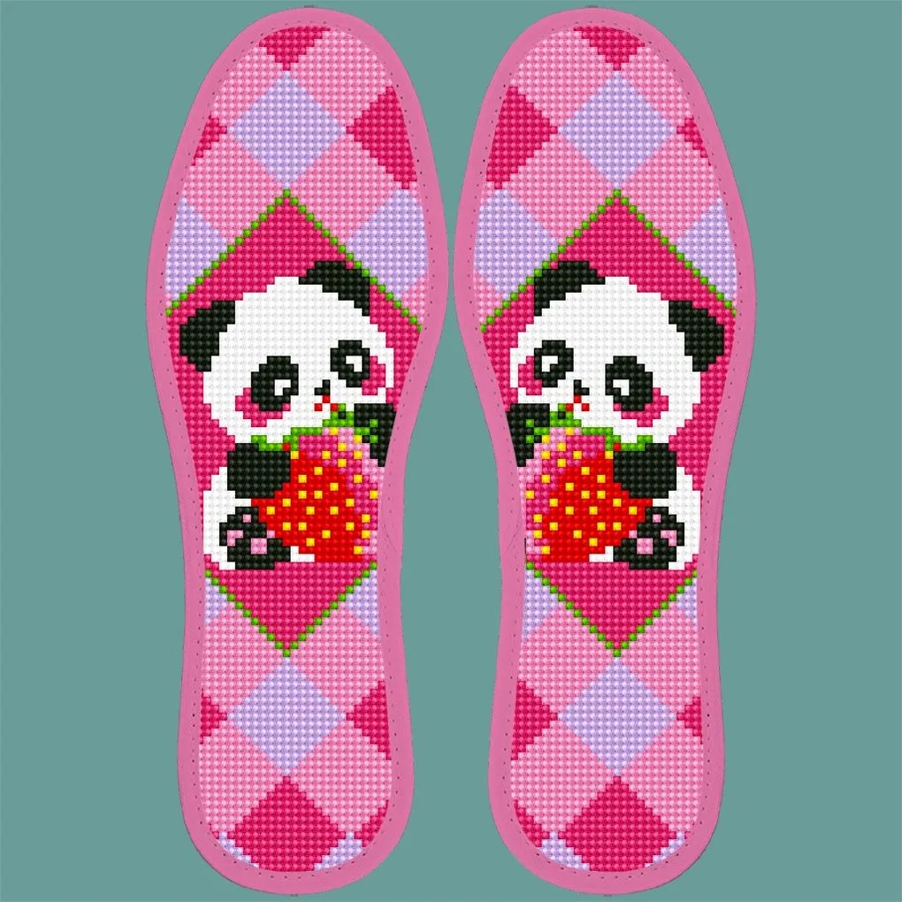 2026新款配送纯手工刺绣十字绣鞋垫半成品吸汗透气不褪色带针带线