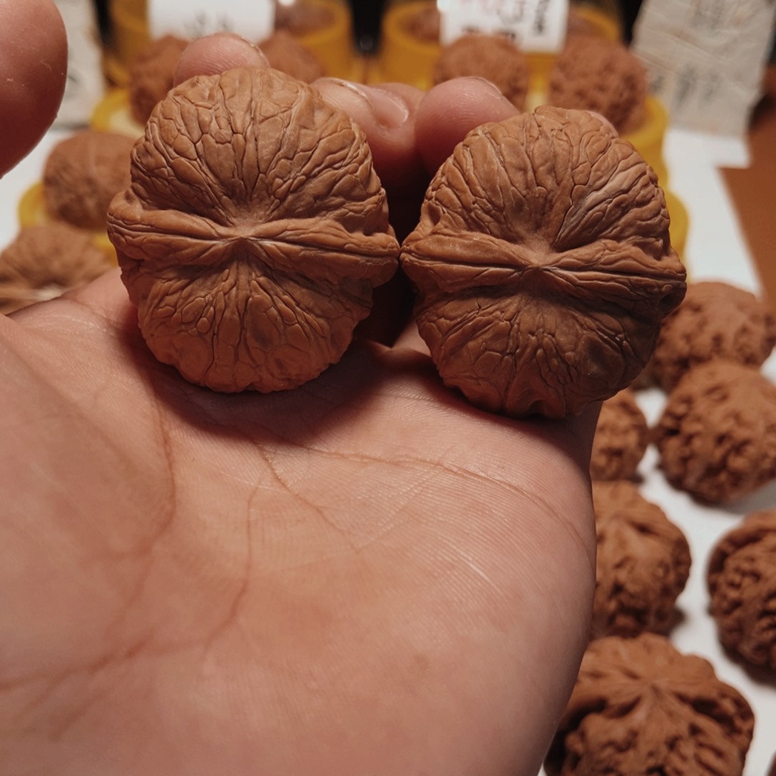 把件文玩核桃41全品蟒皮元宝。8