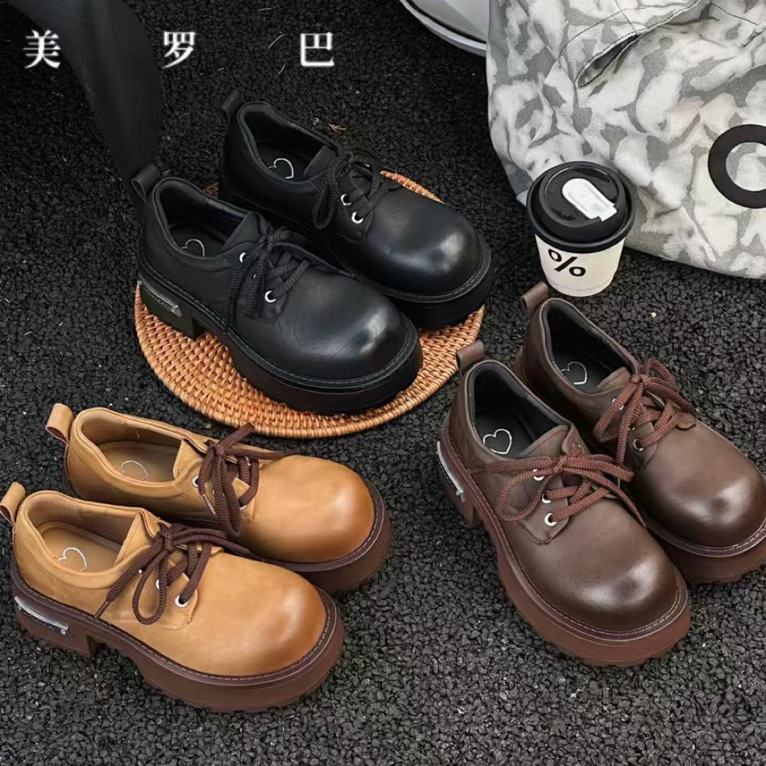 美罗巴舒适休闲风拼色乐福鞋薄款5CJY0887-1
