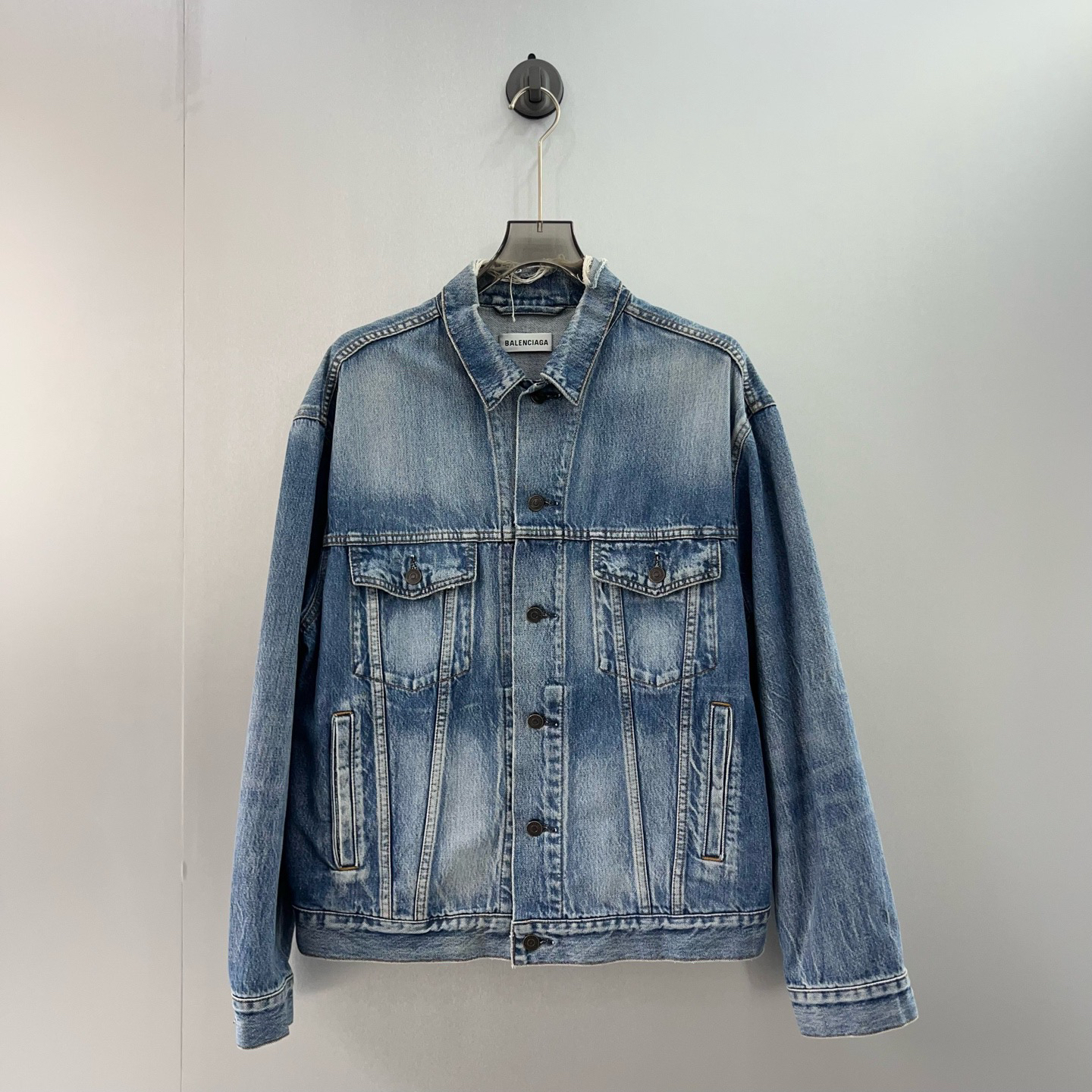 99新 Balenciaga/巴黎世家 牛仔logo外套/34码（北京）