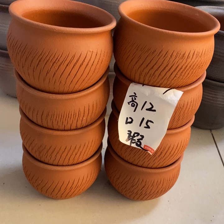 粗陶红陶绿植花盆957