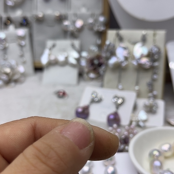 银S925镶嵌淡水珍珠戒指