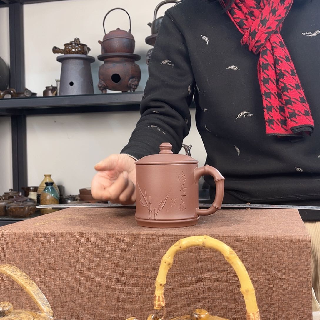 紫泥茶壶紫砂粗陶茶器