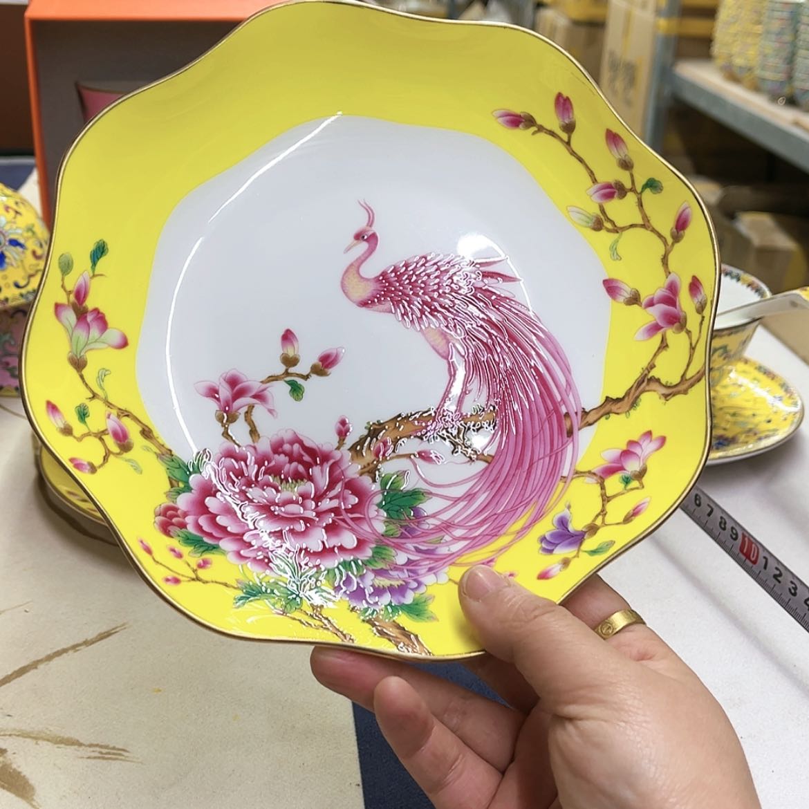 【闪购商品】骨瓷8英寸6花口深。。。。。。。