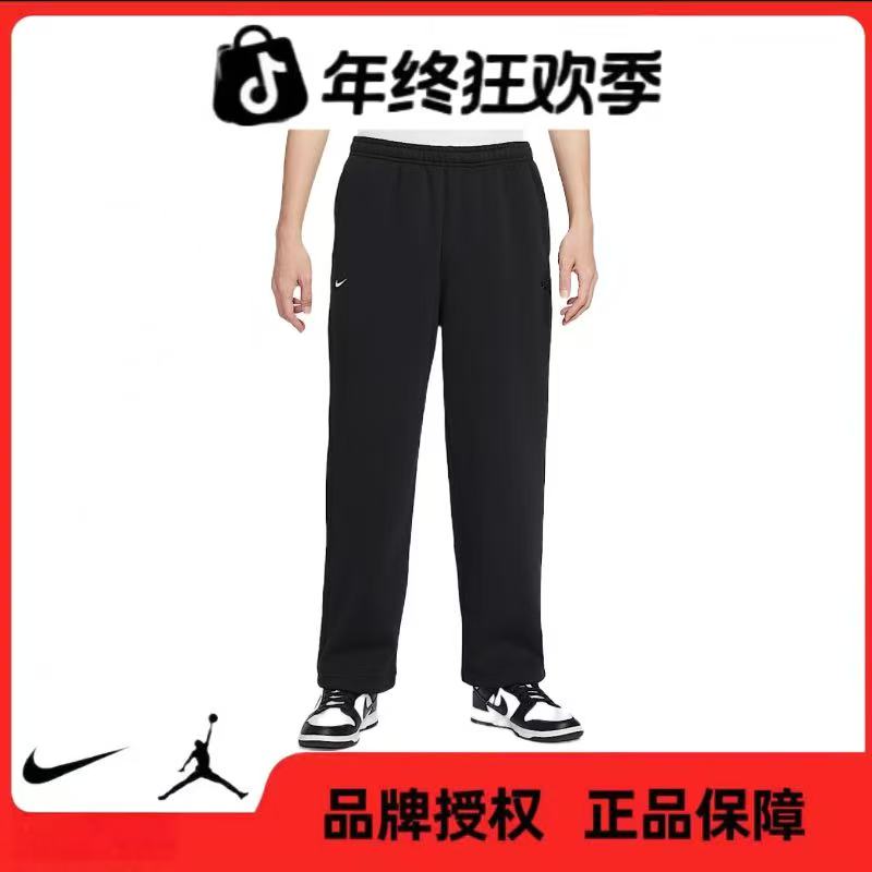 NIKE耐克【五】男子新年款加绒裤腿抽绳长裤IQ3709-010