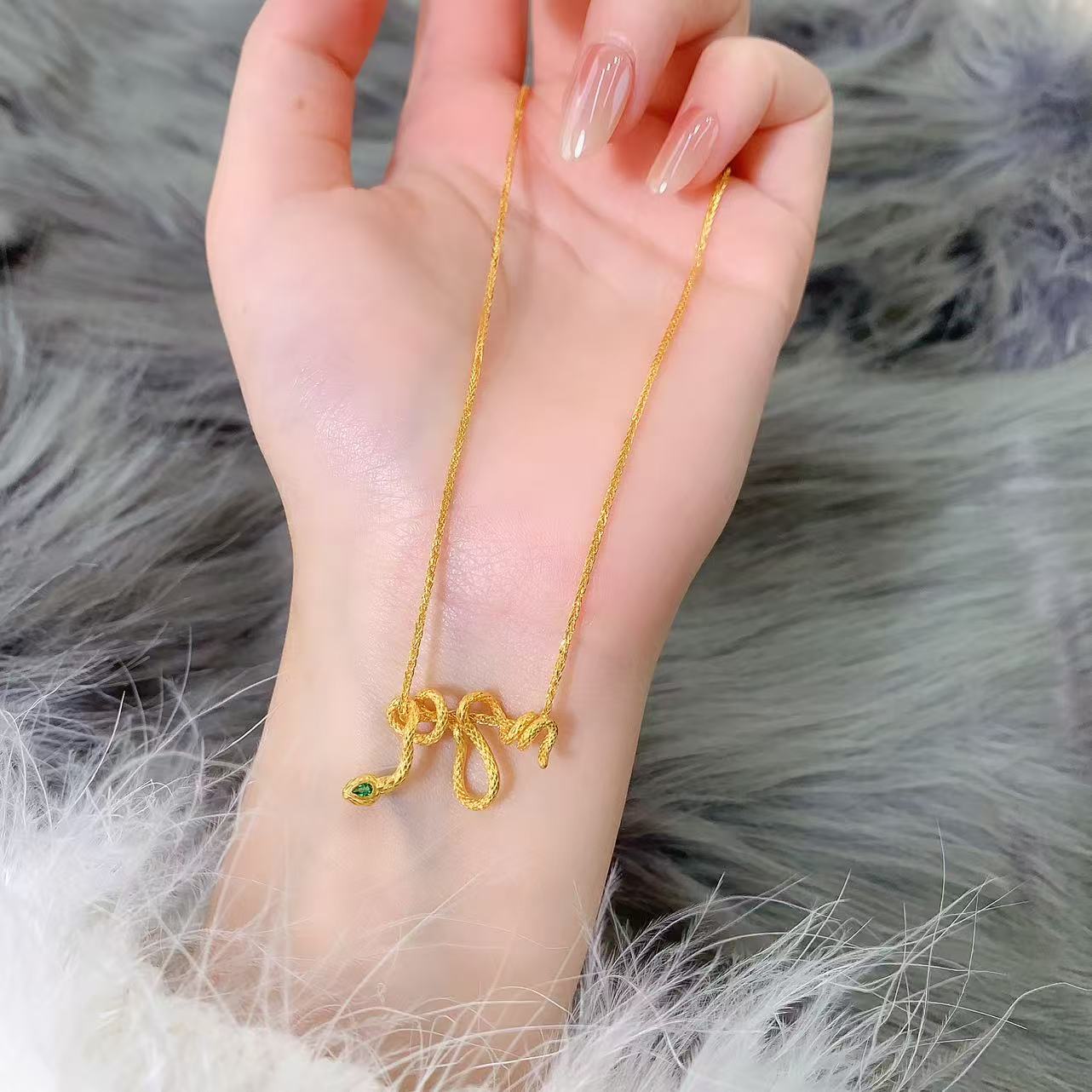 【伟新源】足金999 5G工艺 蛇套链7.66克