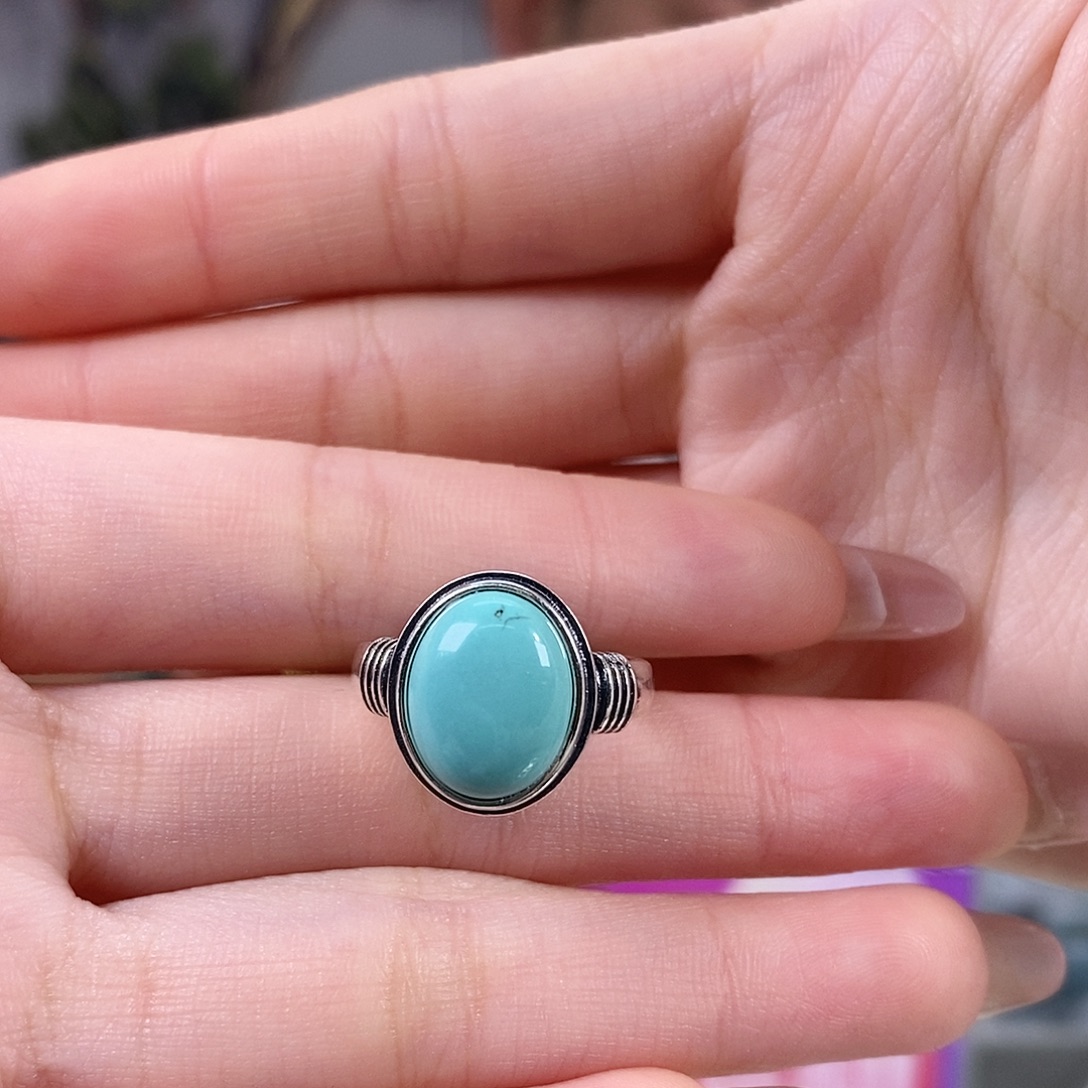 绿松石银S925镶嵌珠宝奇石