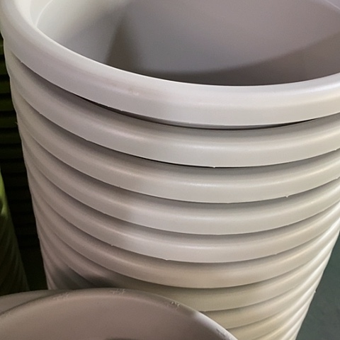 树脂四季8号灰白带托3套