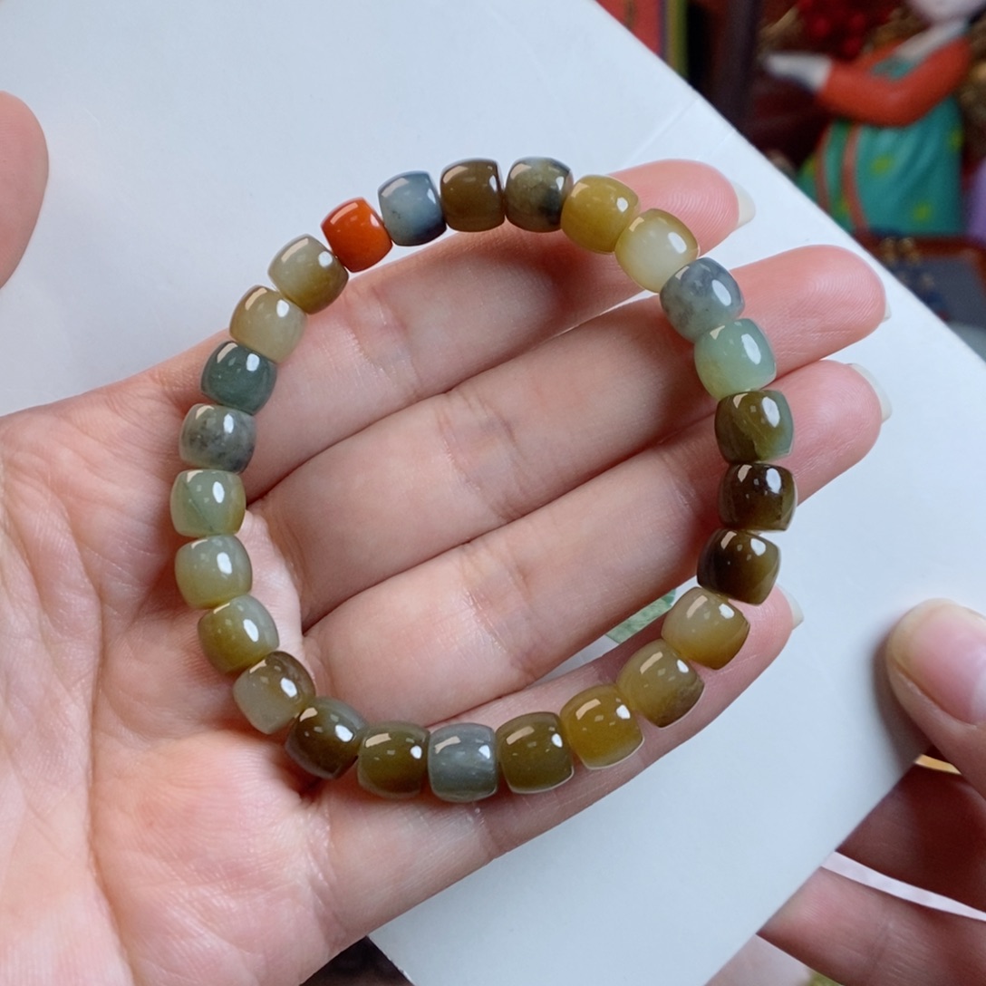 和田玉手链未镶嵌楼兰