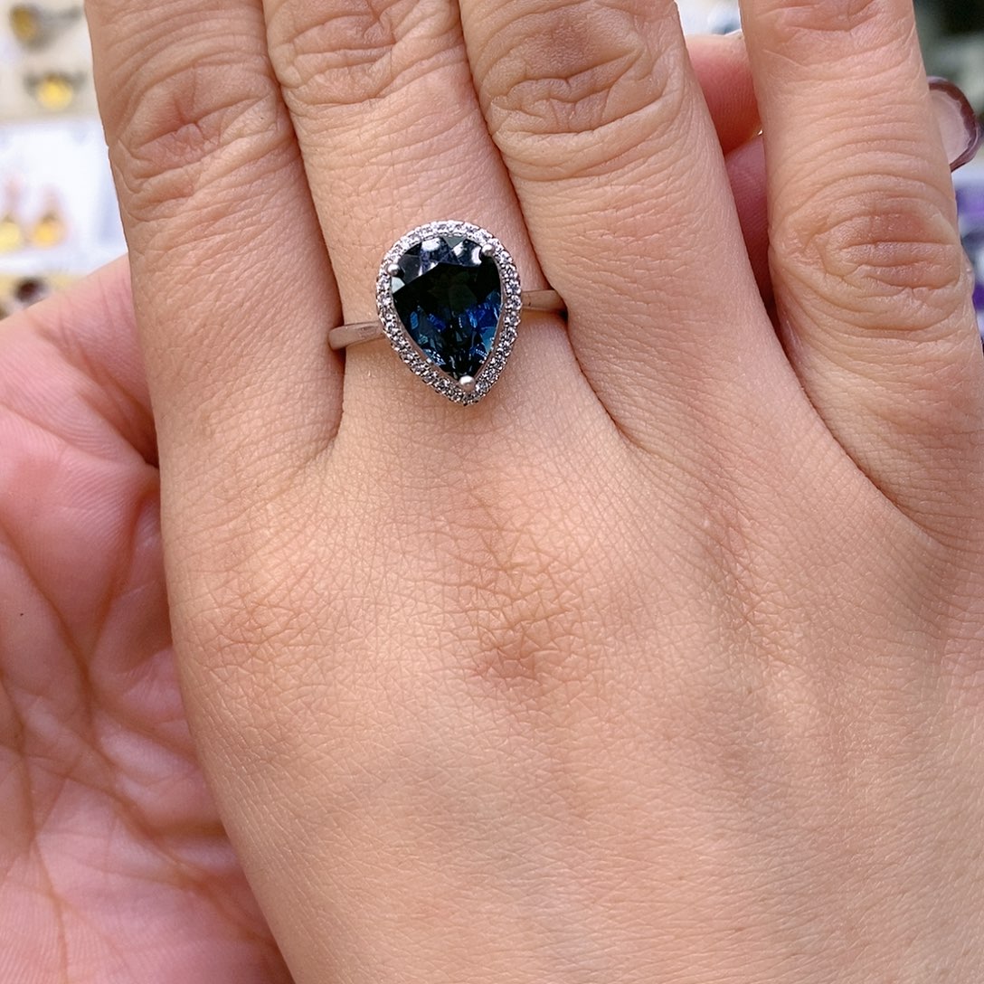 托帕石纯天然托帕石x银S925镶嵌芹****^