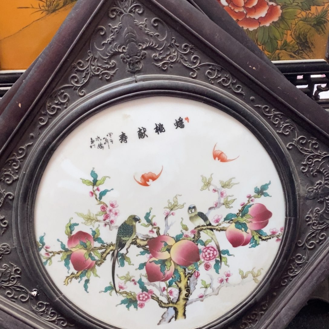 瓷片景德镇瓷板画柴窑烧制