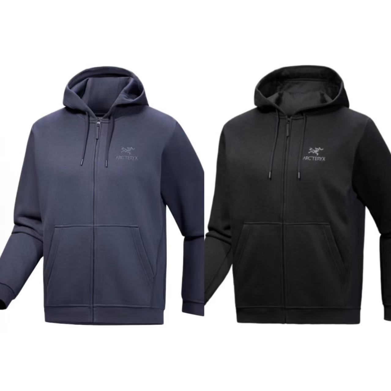 ARC'TERYX/始祖鸟Emblem系列 徽标连帽修身厚款长袖卫衣 男款