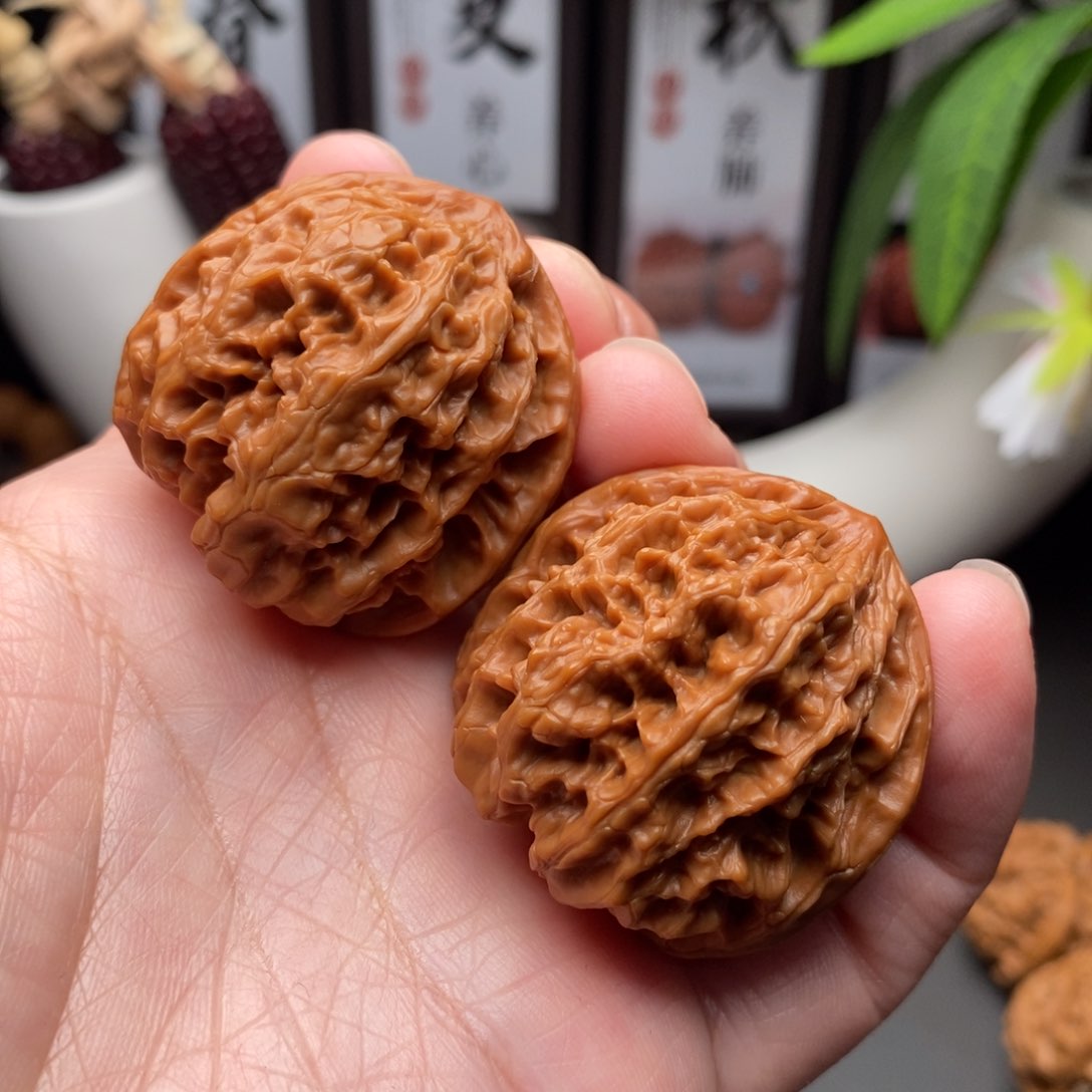 文玩核桃把件野牛38.5