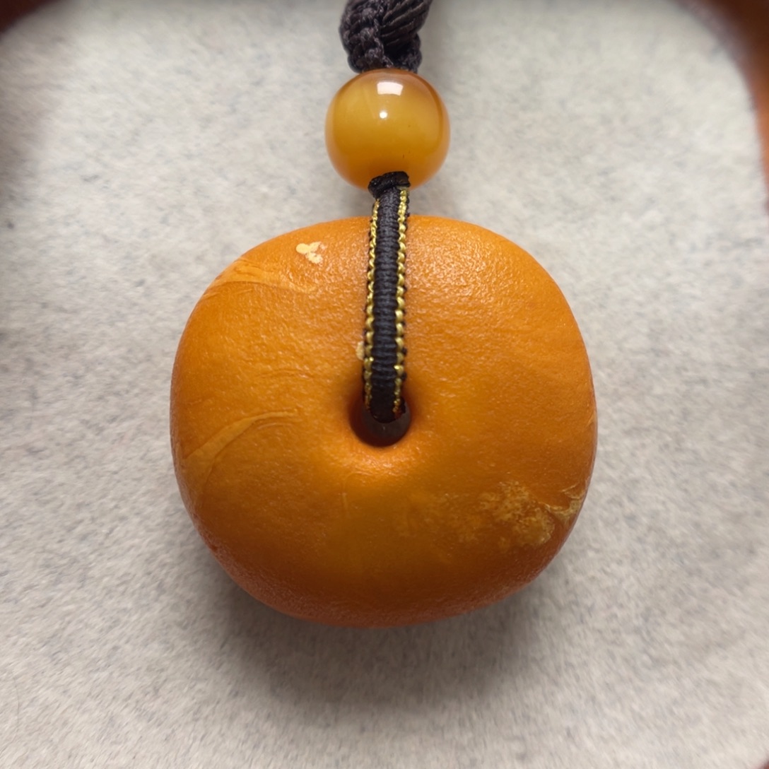 蜜蜡未镶嵌项链吊坠
