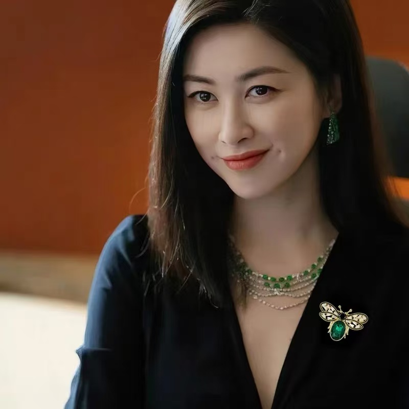 合金胸针 小蜂蜜胸针高档女设计高级胸花别针80066