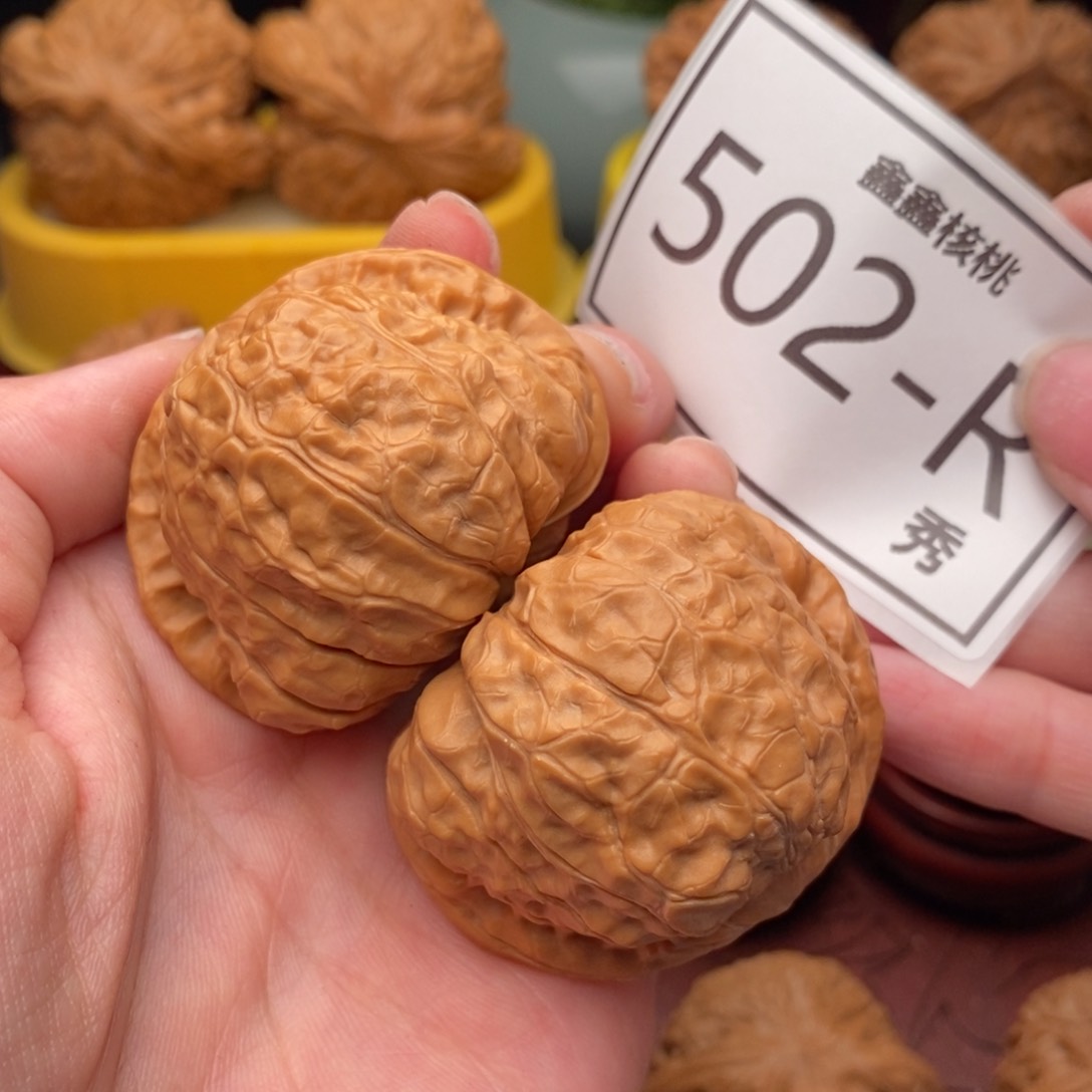 文玩核桃把件白狮45