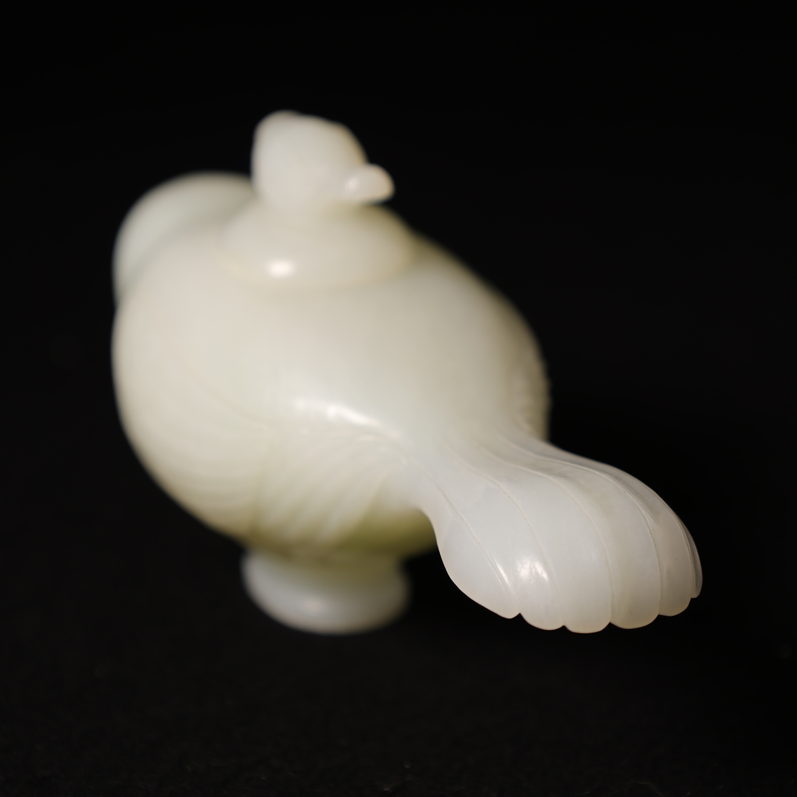 2Y44  清  和田玉玉鸟