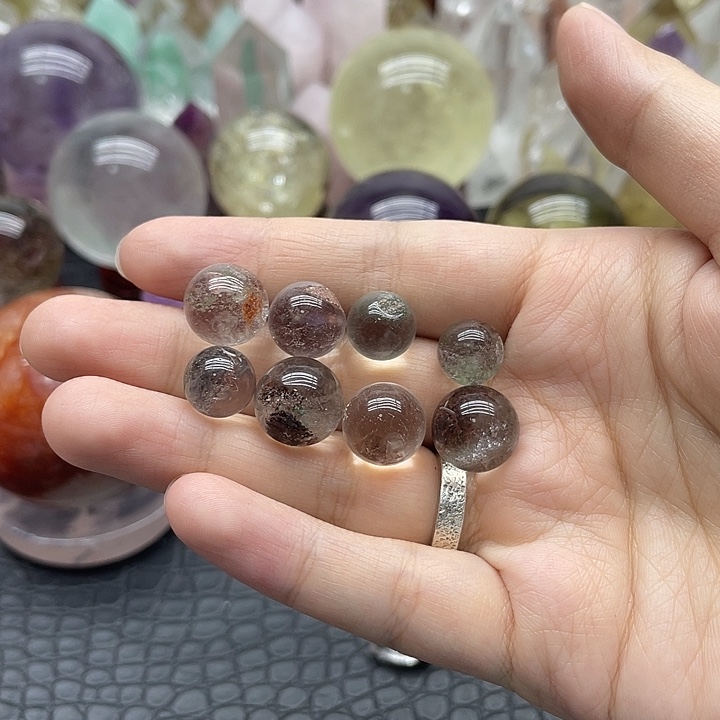 珠宝半成品未镶嵌水晶13幽灵单株