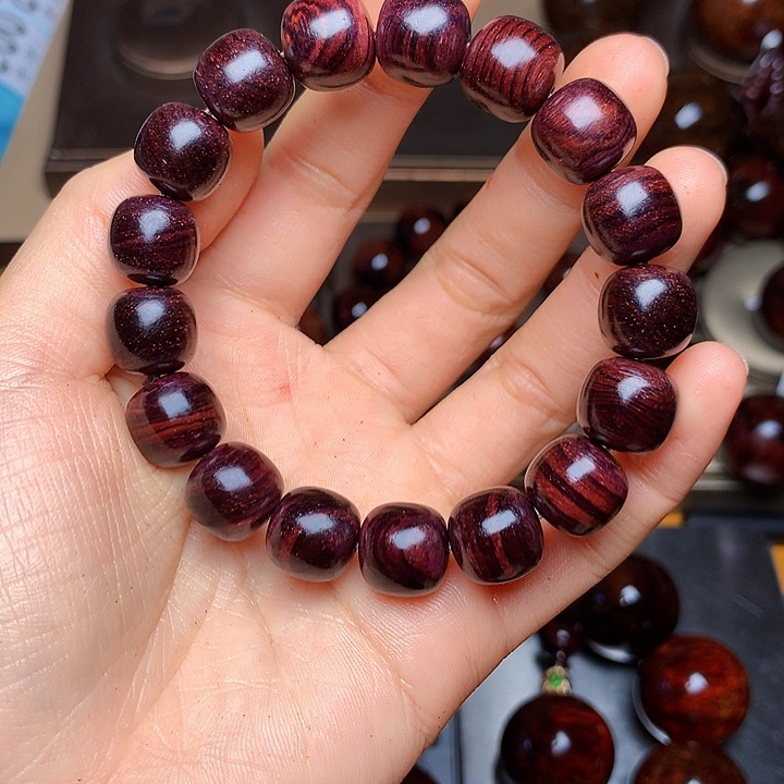 花梨木类手串/手链黄花梨风化料老挝花梨土埋料1.2