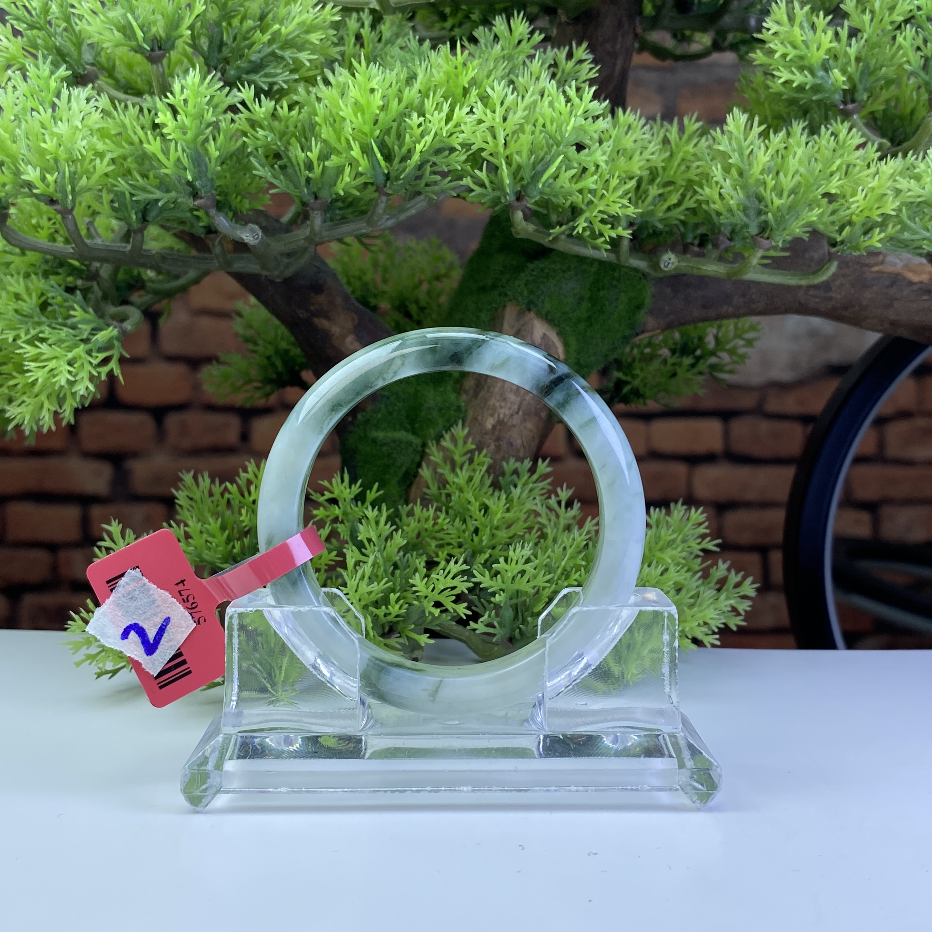 57【刀客砍价王】妮妮-天然缅甸A货翡翠手镯 K2