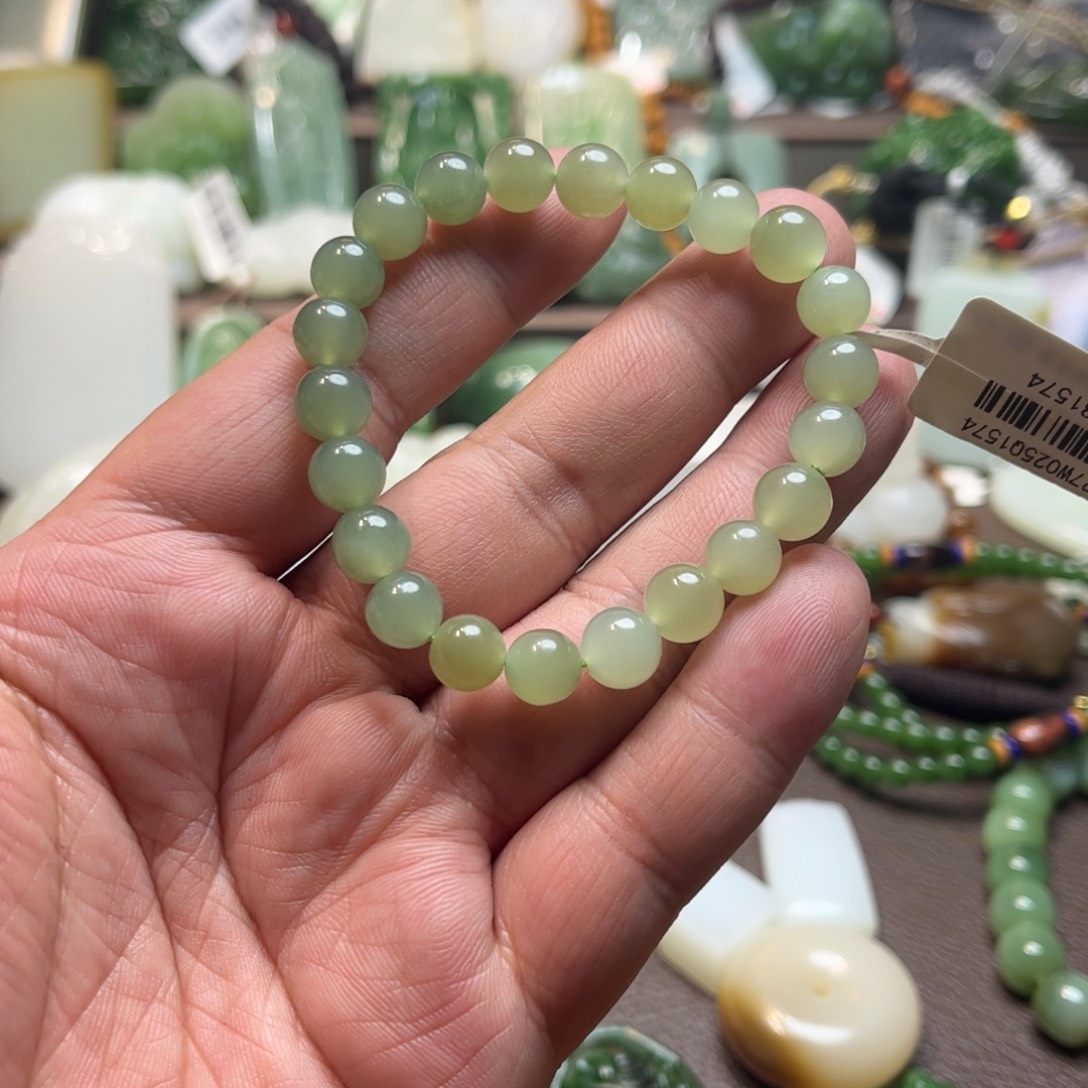 和田玉手串未镶嵌