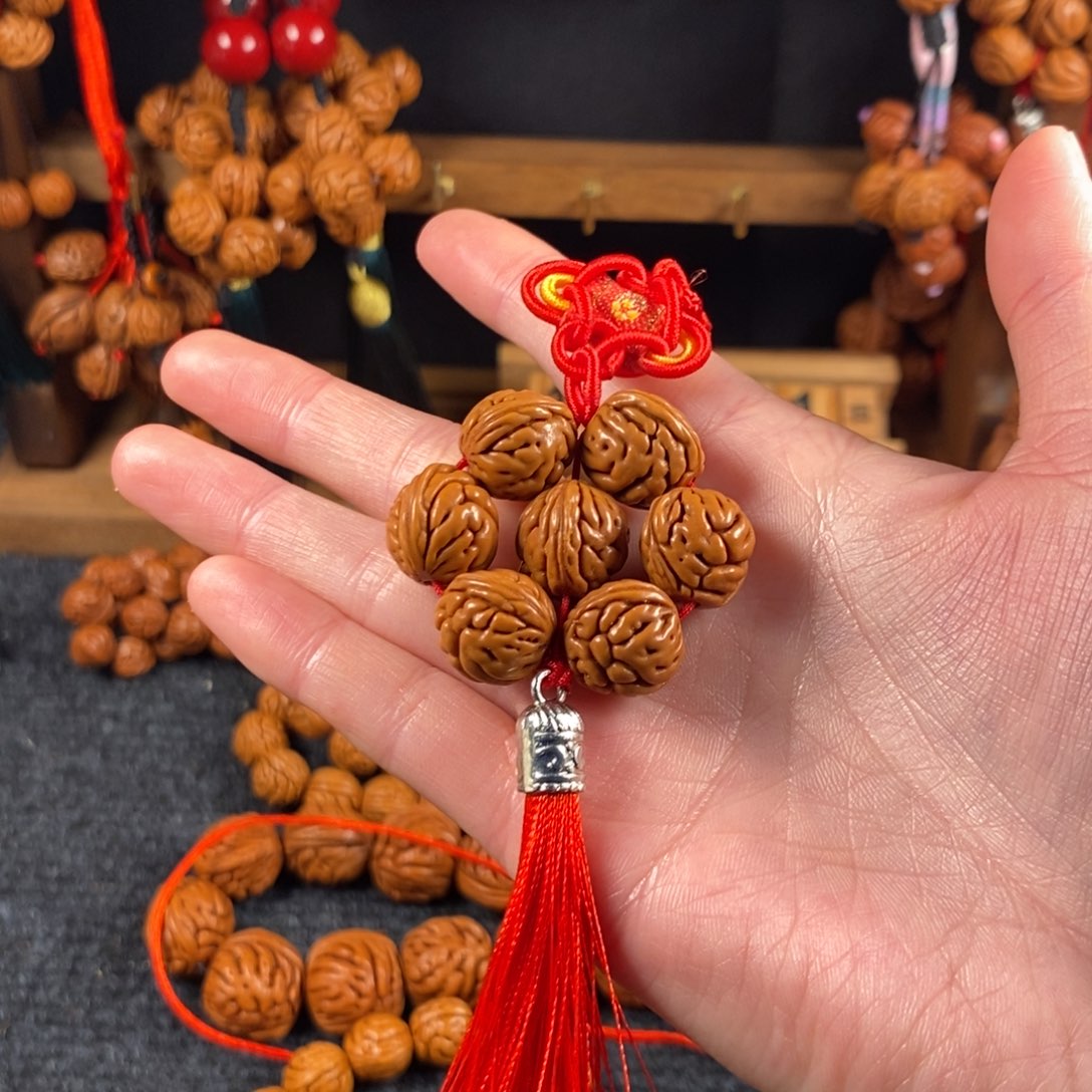 吊坠桃核12链接桃枭挂件