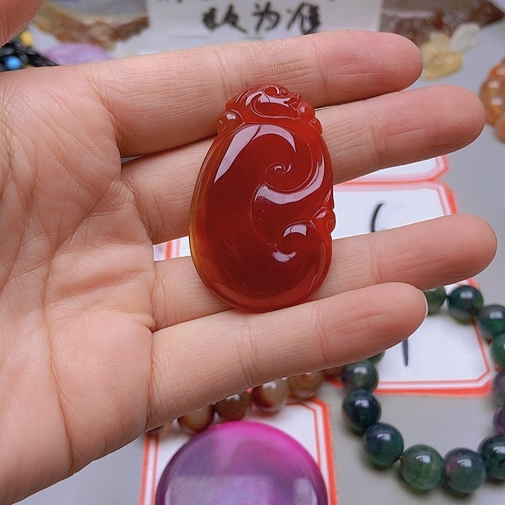 【闪购商品】未镶嵌玛瑙/玉髓珠宝半成品深**息