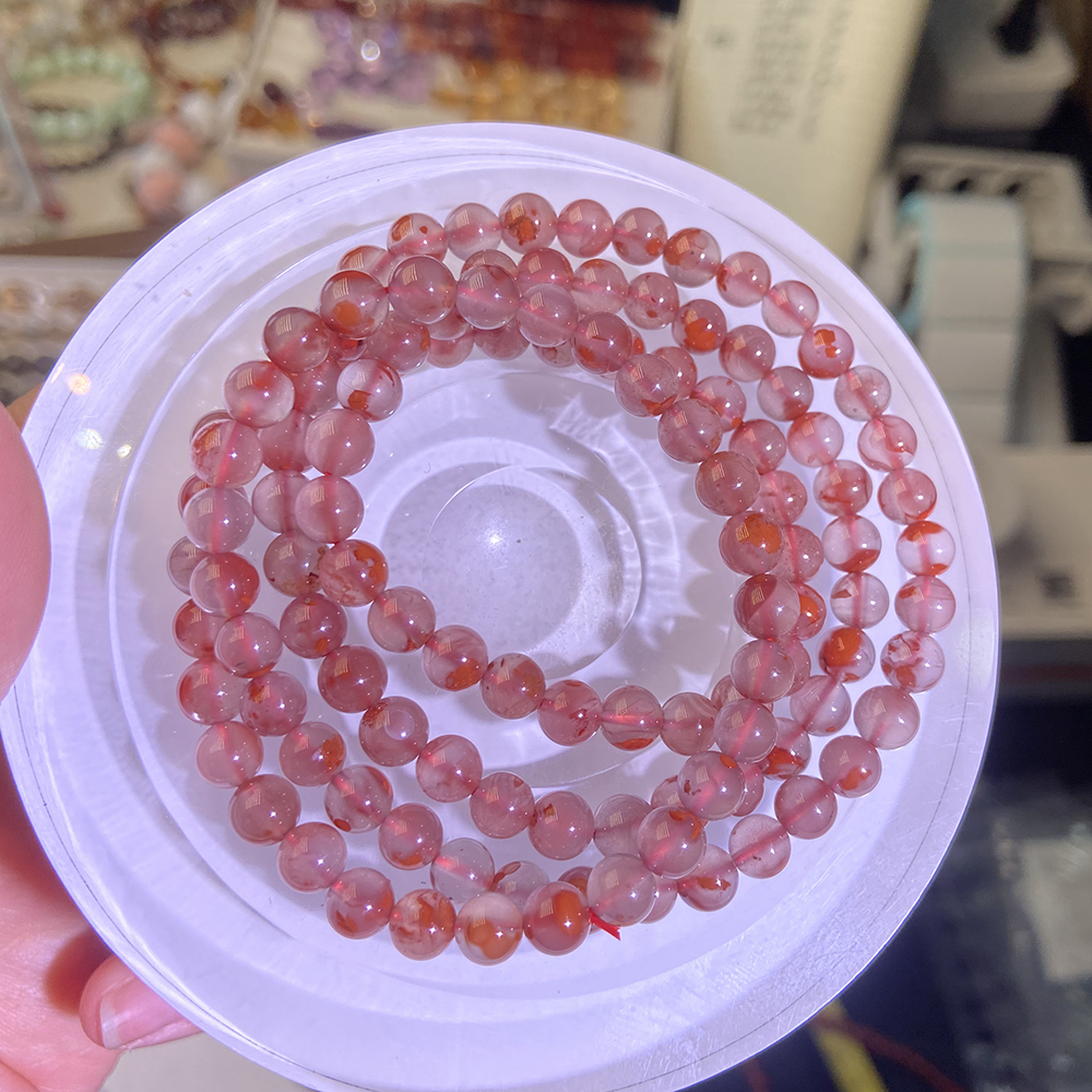 南红多圈diy串珠手工串珠百搭手串隔珠配件