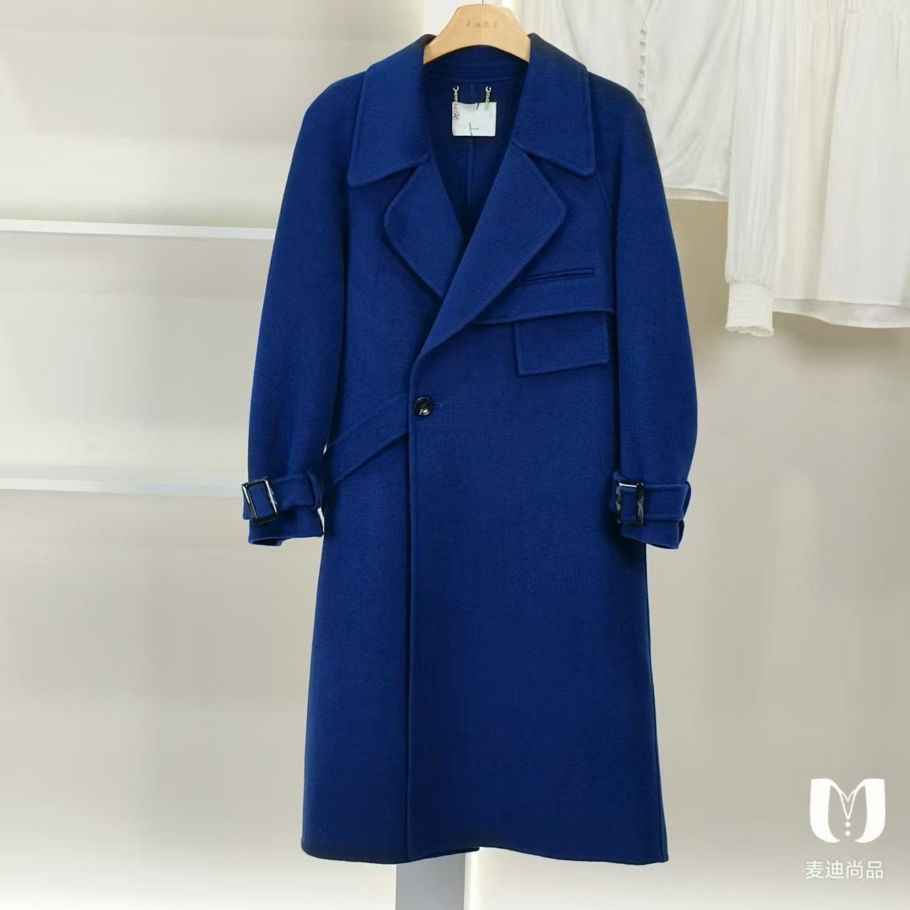 麦迪尚品【DS】50604365 气质翻领毛呢大衣冬季女装品牌折扣