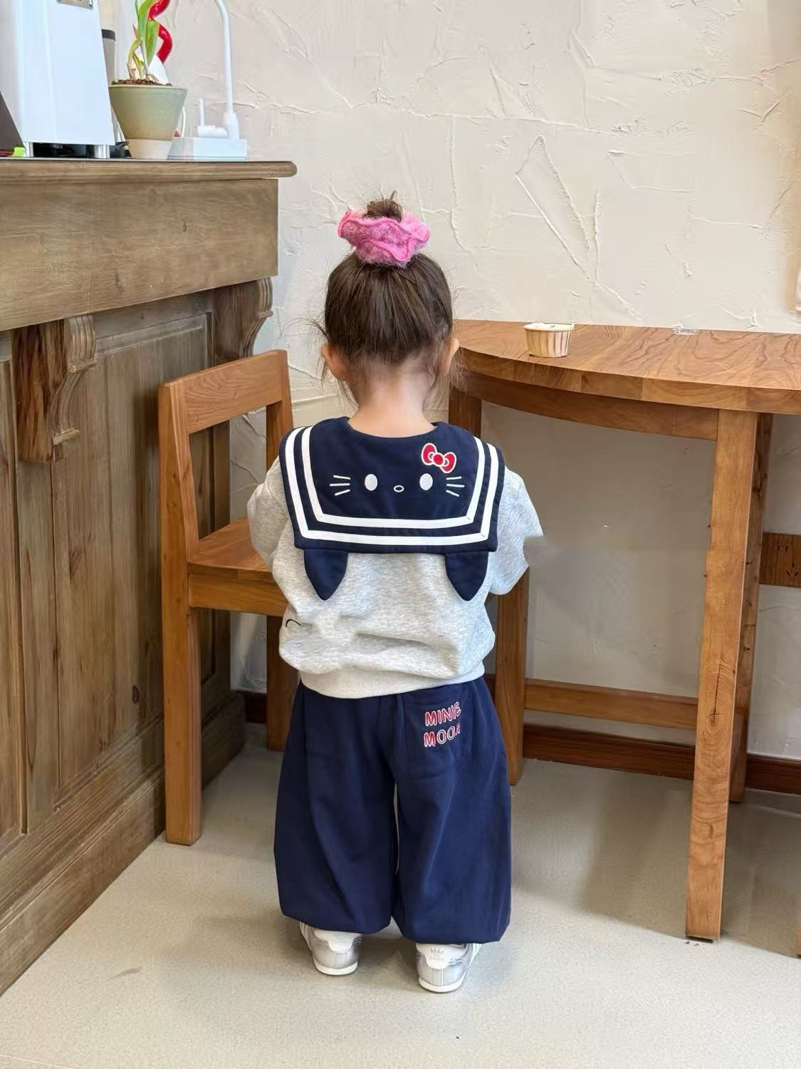 阿琳家学院风女春秋常规秋季休闲风套装女童运动上衣