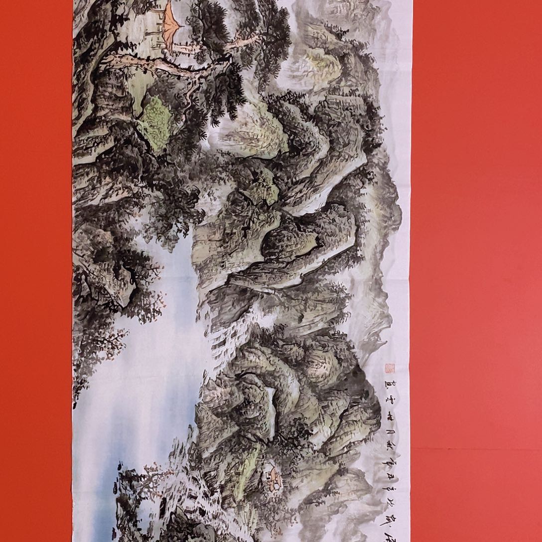 国画山水花鸟国画作品