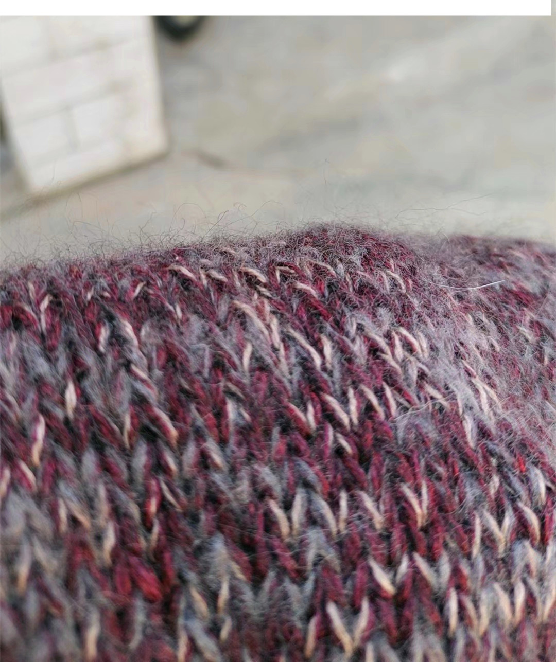 1211马海毛毛线 手工编织 