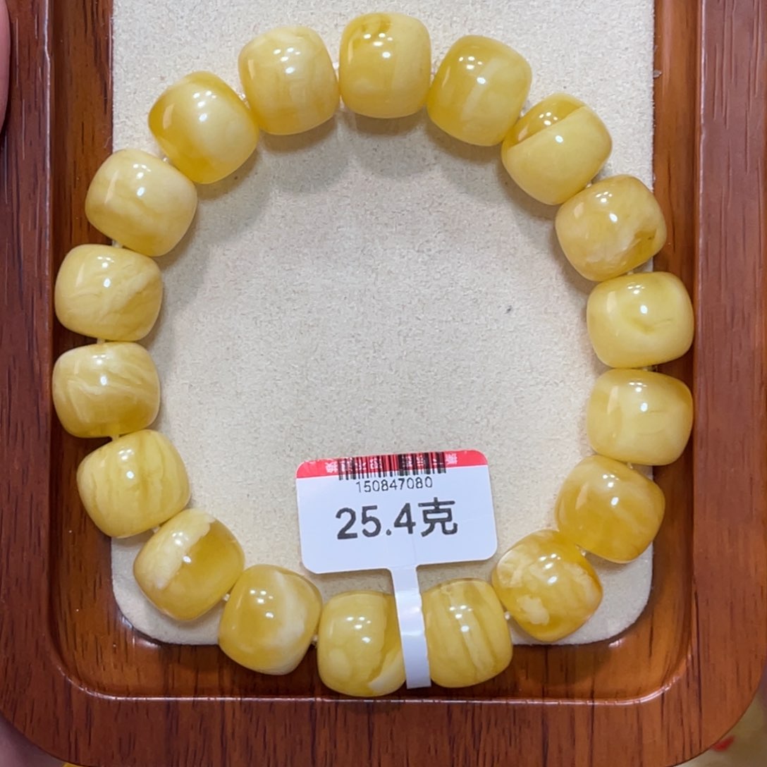 未镶嵌琥珀手链萌****打蜜蜡