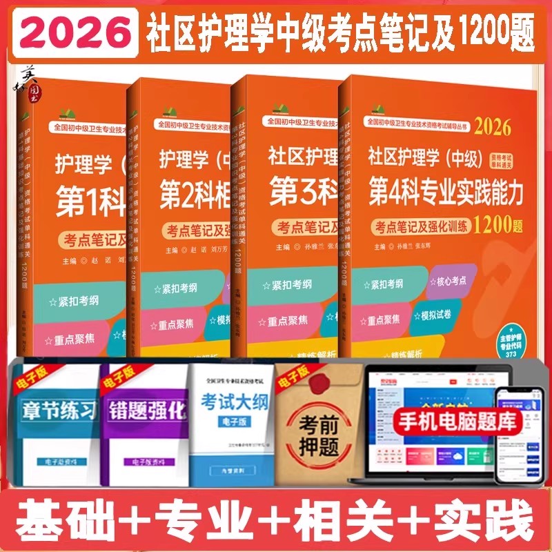 2026社区护理学中级主管护师单科基础知识专业相关专业实践考点题