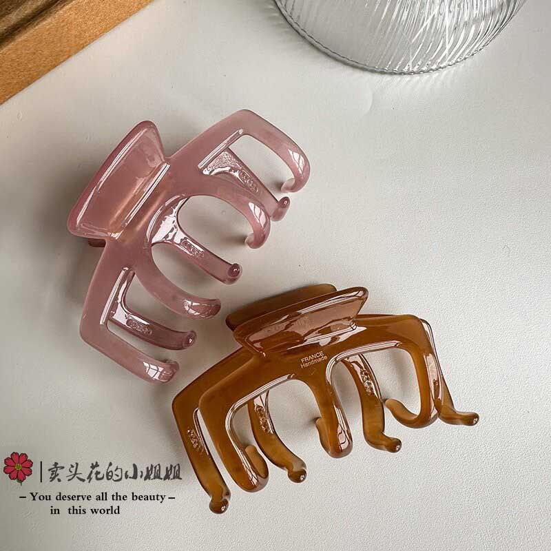【加厚版4mm厚】韩式ins风森系醋酸发夹发量多抓夹
