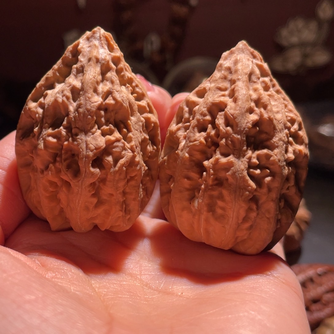 文玩核桃吊坠凹底豆粒塔48