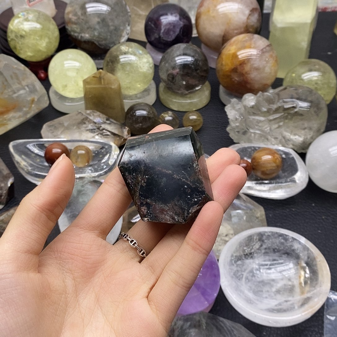 实***室珠宝半成品水晶未镶嵌232水晶石