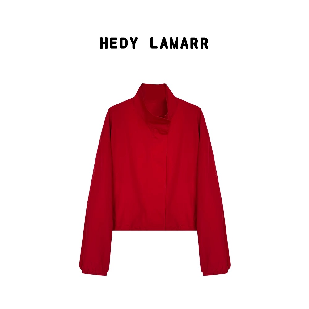 【何發财】原野之上 简约立领设计感拉链薄款夹克外套 W502226