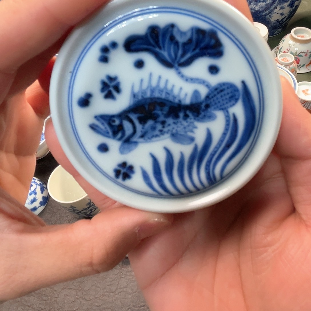 杯青花瓷器青花瓷器