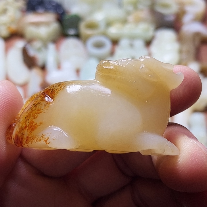 千***鹰和田玉未镶嵌挂件