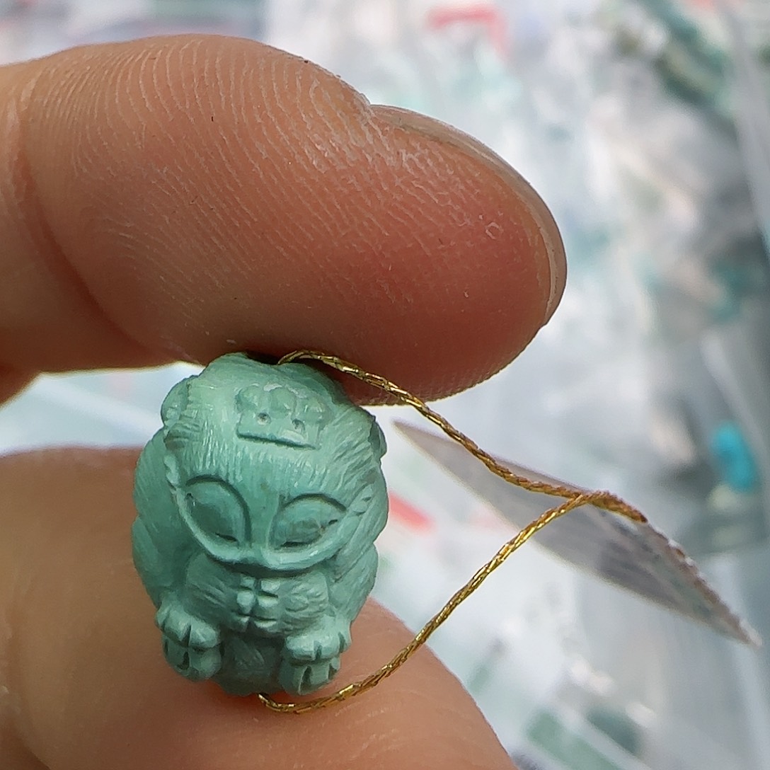 绿松石珠宝半成品未镶嵌