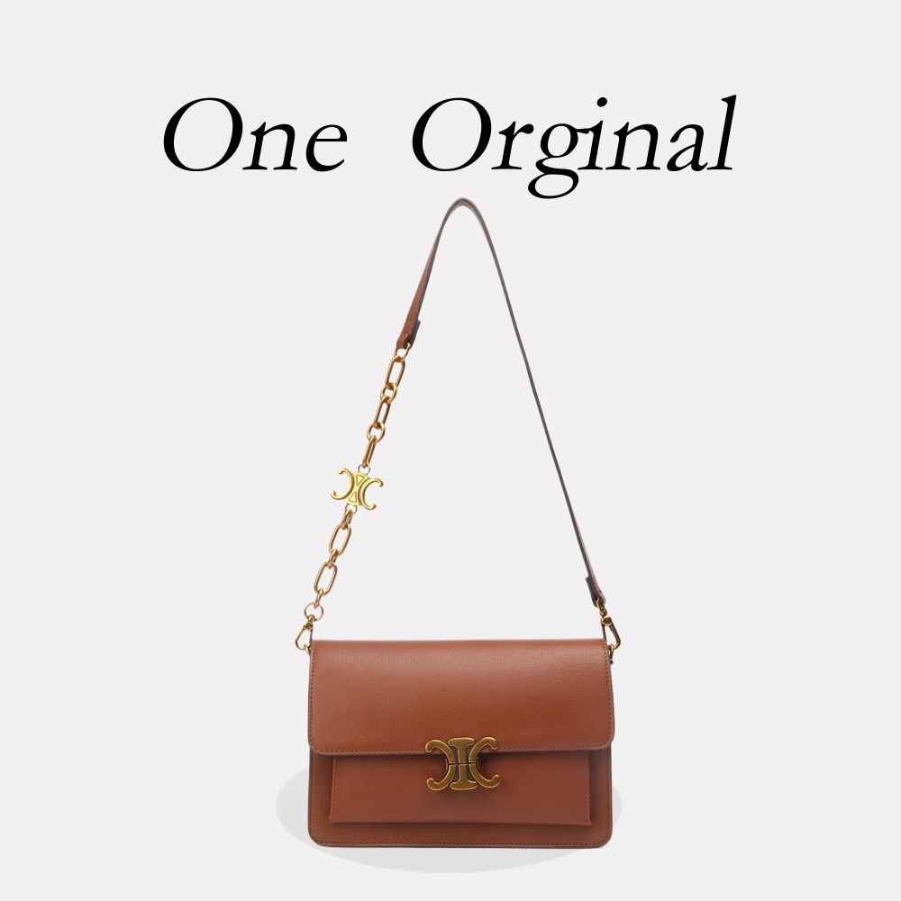 【一OneOirginal】SKL-7580-棕色轻奢斜挎女包-一一One Oirginal