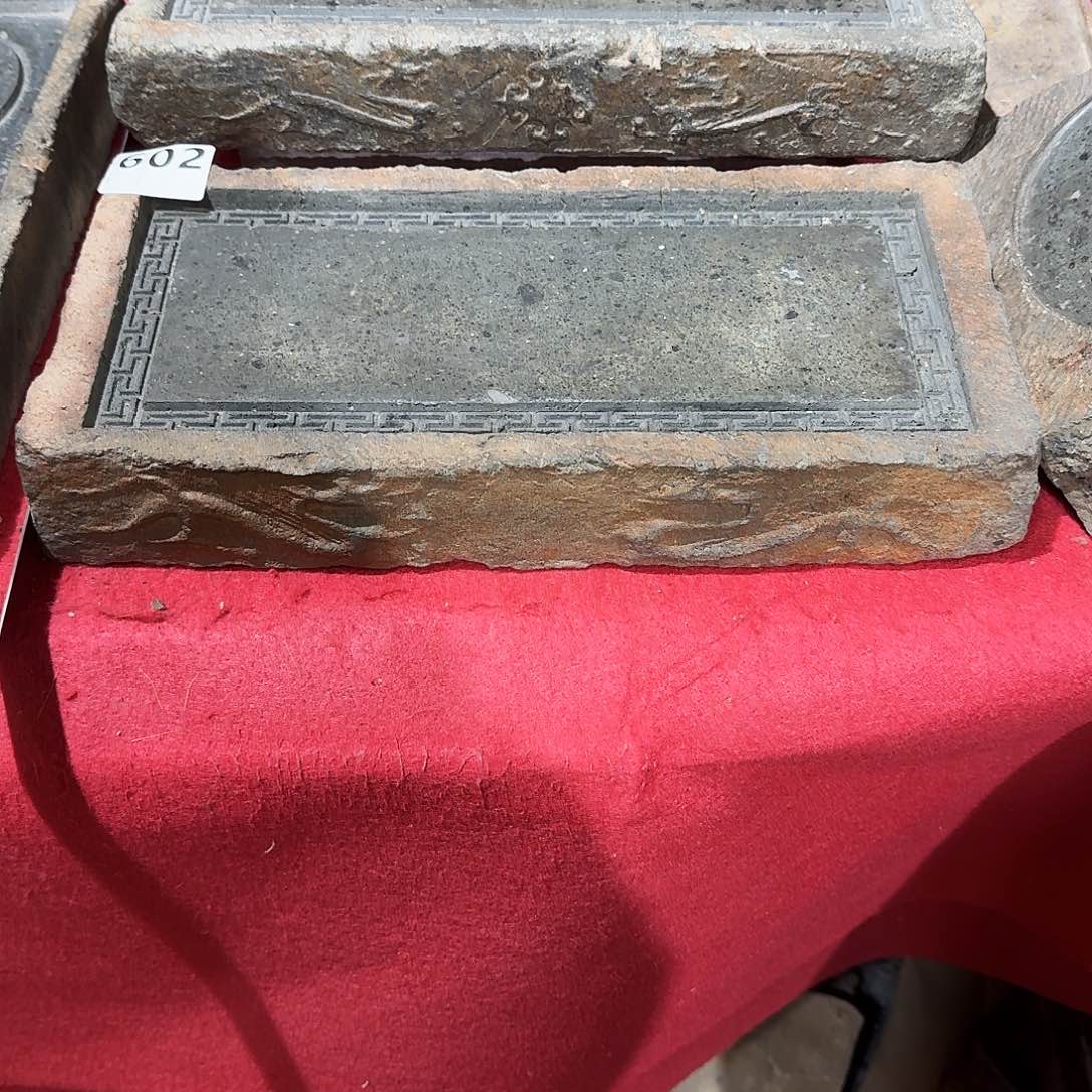 老砖后刻干泡茶台