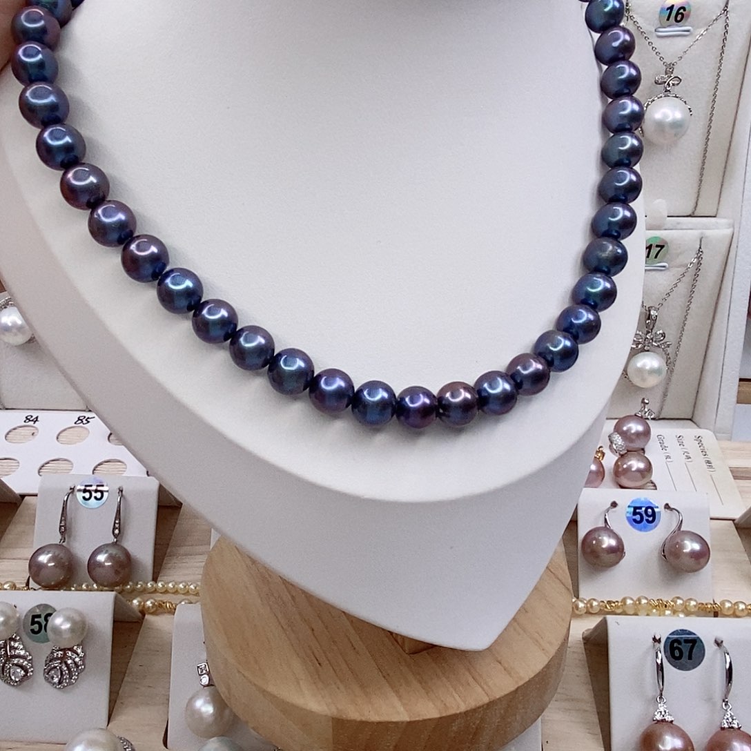 如***意淡水珍珠合金颈饰7/8mm